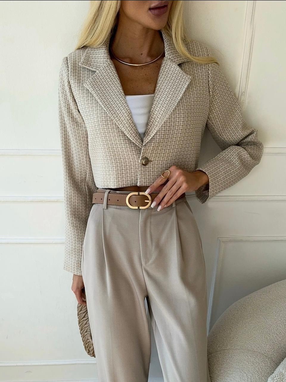 твидовый пиджак укороченный,твидовый пиджак,твидовый пиджак женский укороченный,элегантный стиль