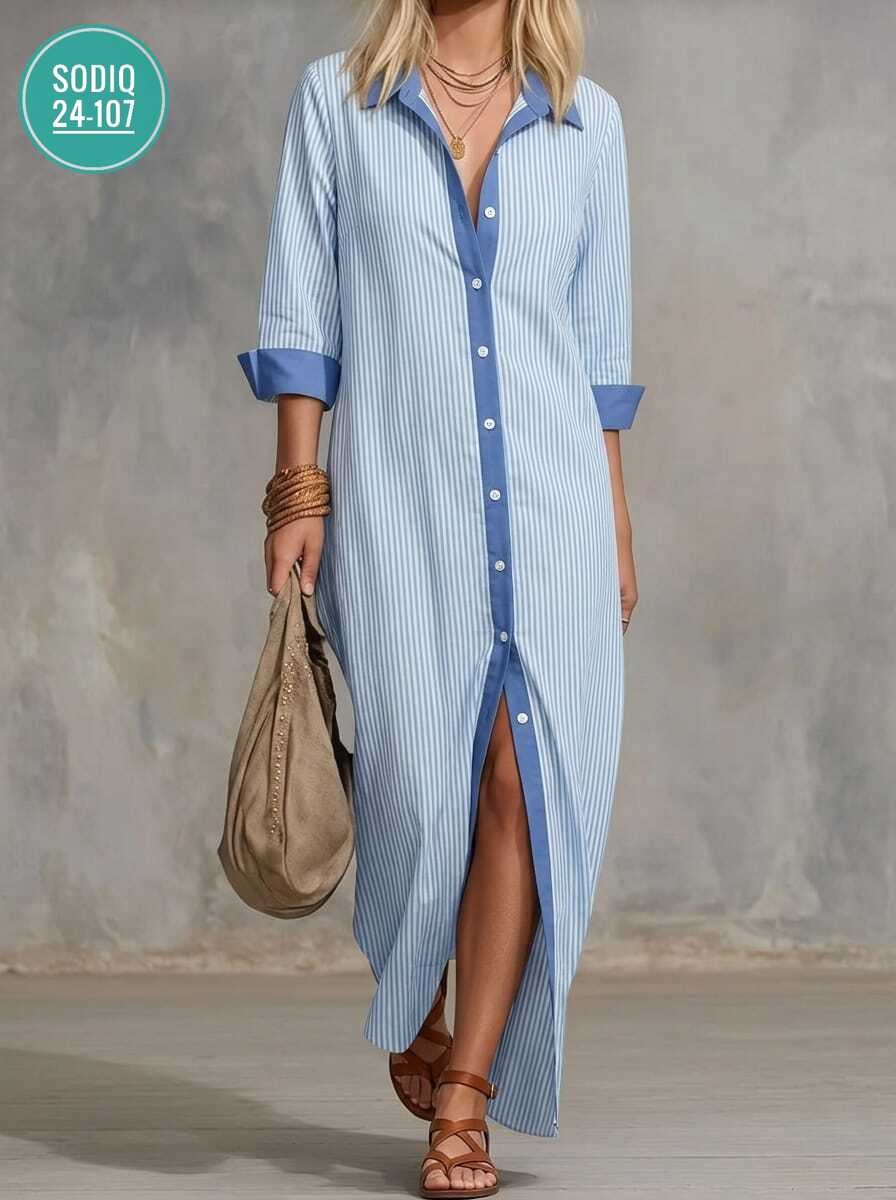 платье рубашка в полоску,платье рубашка,платье рубашка женская,платье рубашка повседневное длинное,платье рубашка повседневное