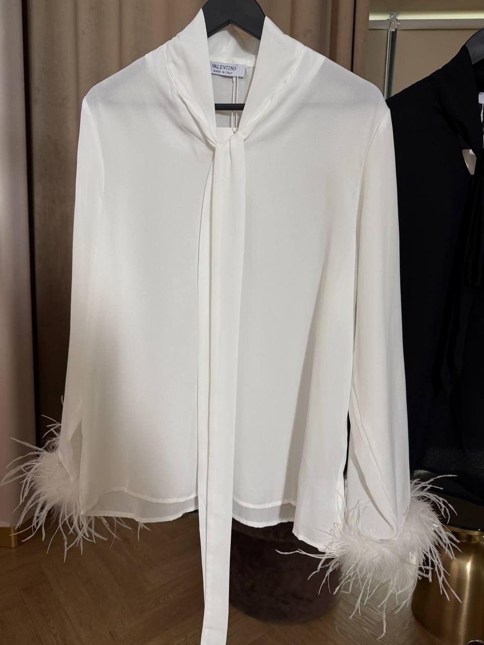 блузка с перьями,блуза с перьями,блузка стильная,блуза с перьями fashionbook,рубашка с перьями