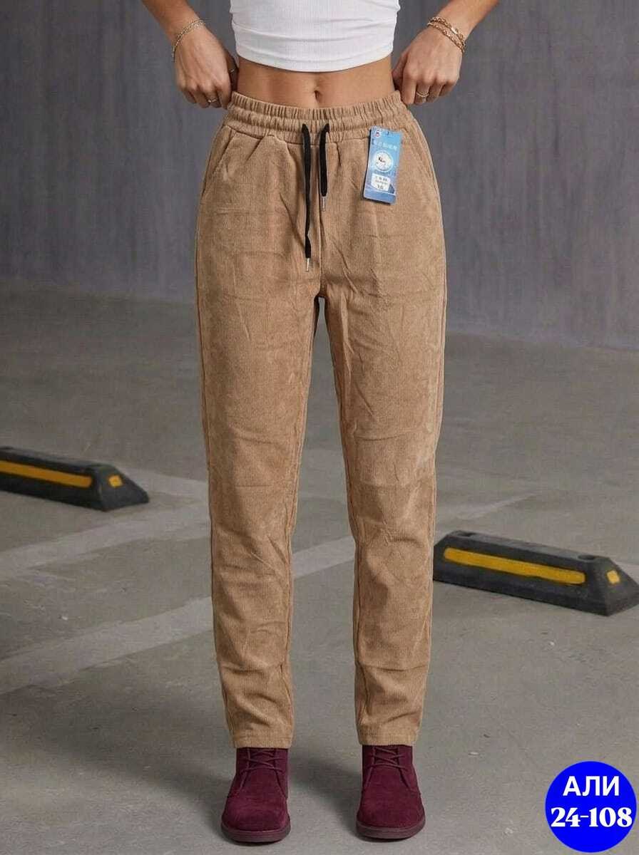 штаны вельвет,женские спортивные брюки джоггеры,штаны женские,женские брюки 36697 (шоколад),женские брюки