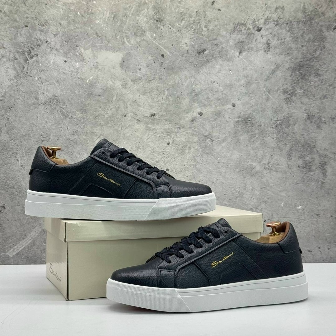 кеды мужские кожаные santoni черные premium,мужские кеды santoni,кеды мужские santoni черные,кеды мужские,кеды мужские кожаные