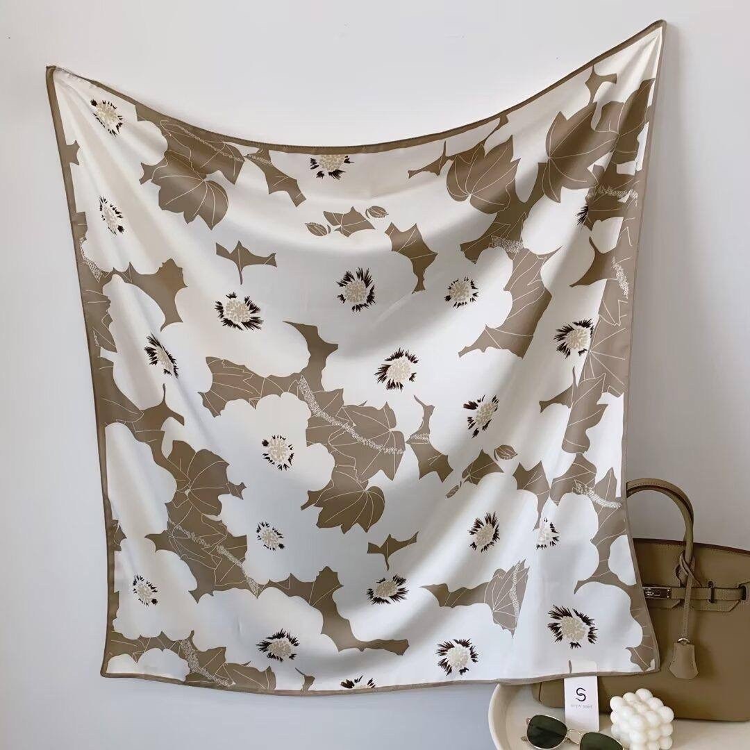 шёлковый шарф с принтом,женский шелковый шарф,шарфы для женщин,шелковый платок женский,шелковый шарф