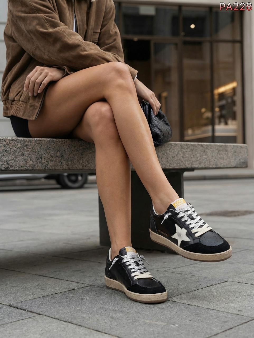 кроссовки golden goose,,golden goose кеды hi star на платформе черный,замшевые кроссовки ball star golden goose черный,кеды golden goose