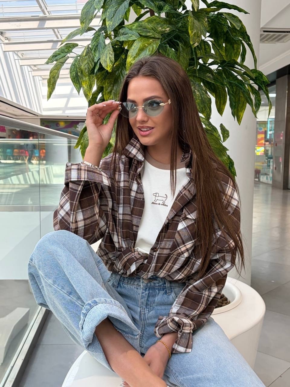 рубашка оверсайз в клетку хлопок pahomova oksana,рубашка в клетку оверсайз на кнопках,рубашка в клетку оверсайз на кнопках golubkova,рубашка женская в клетку оверсайз,рубашка женская в клетку