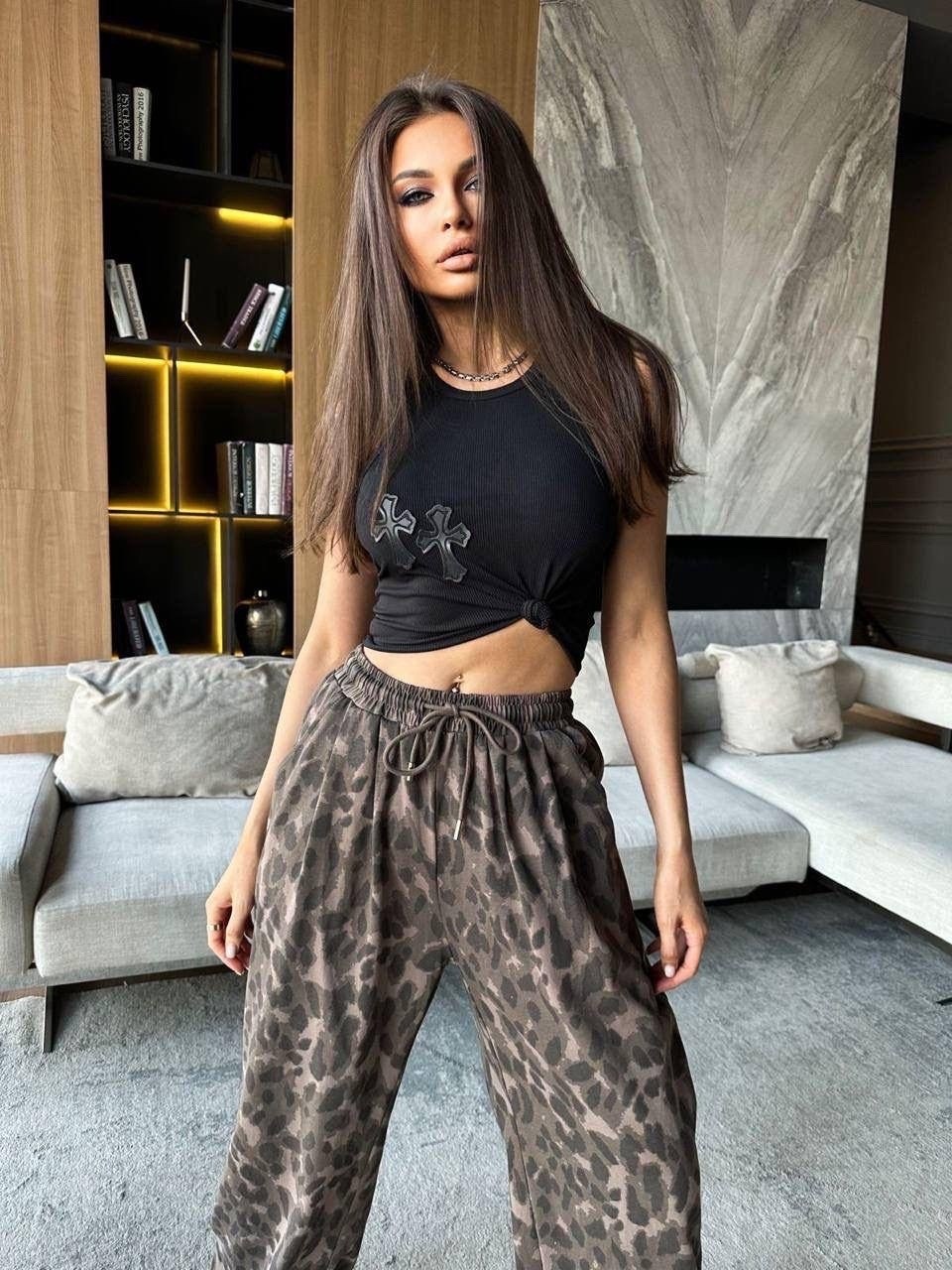 брюки женские,женские штаны,леопардовые брюки,брюки женские палаццо