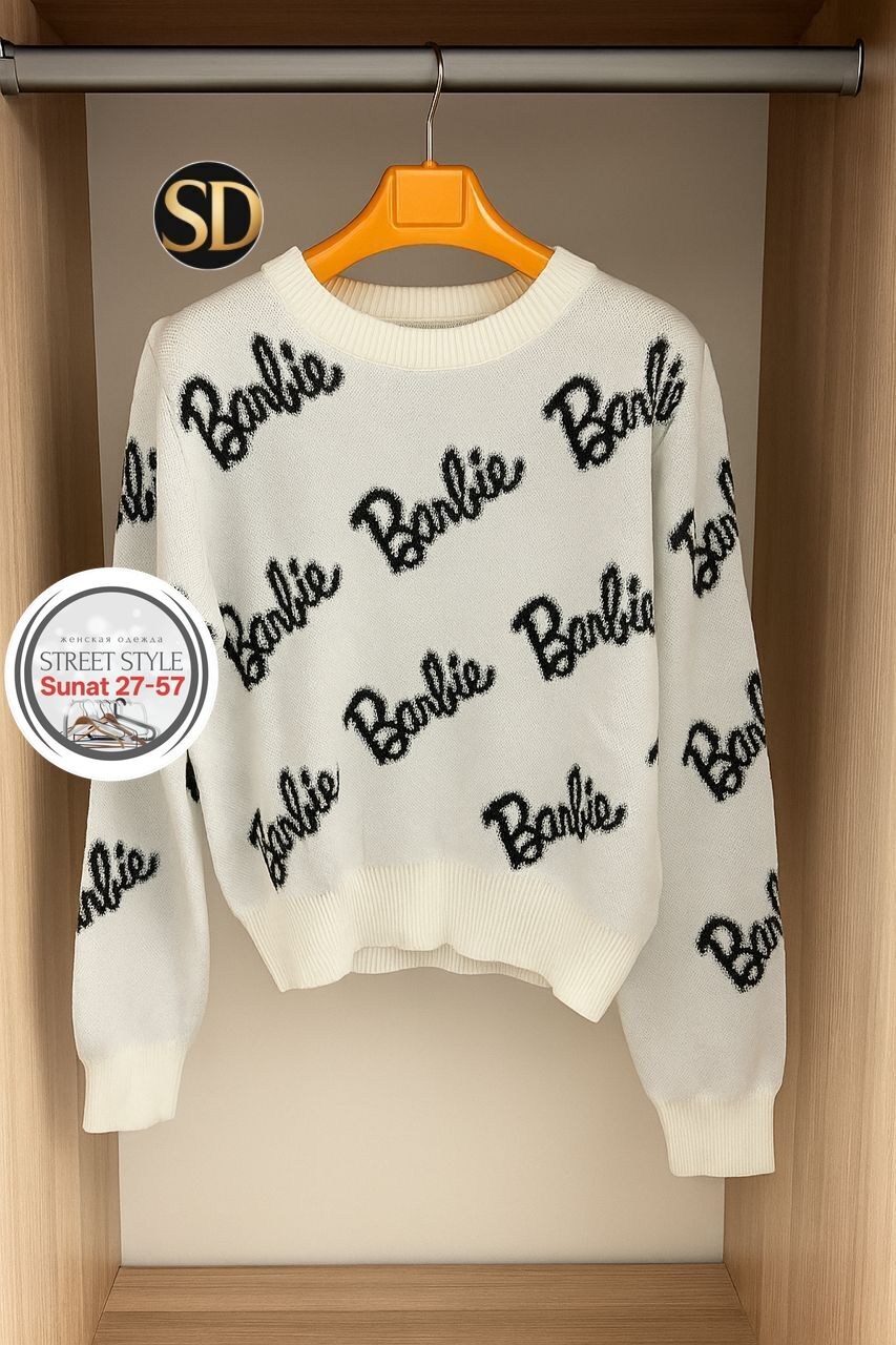 толстовка барби,кофта женская,кофта барби женская,свитер женский,свитер кофта
