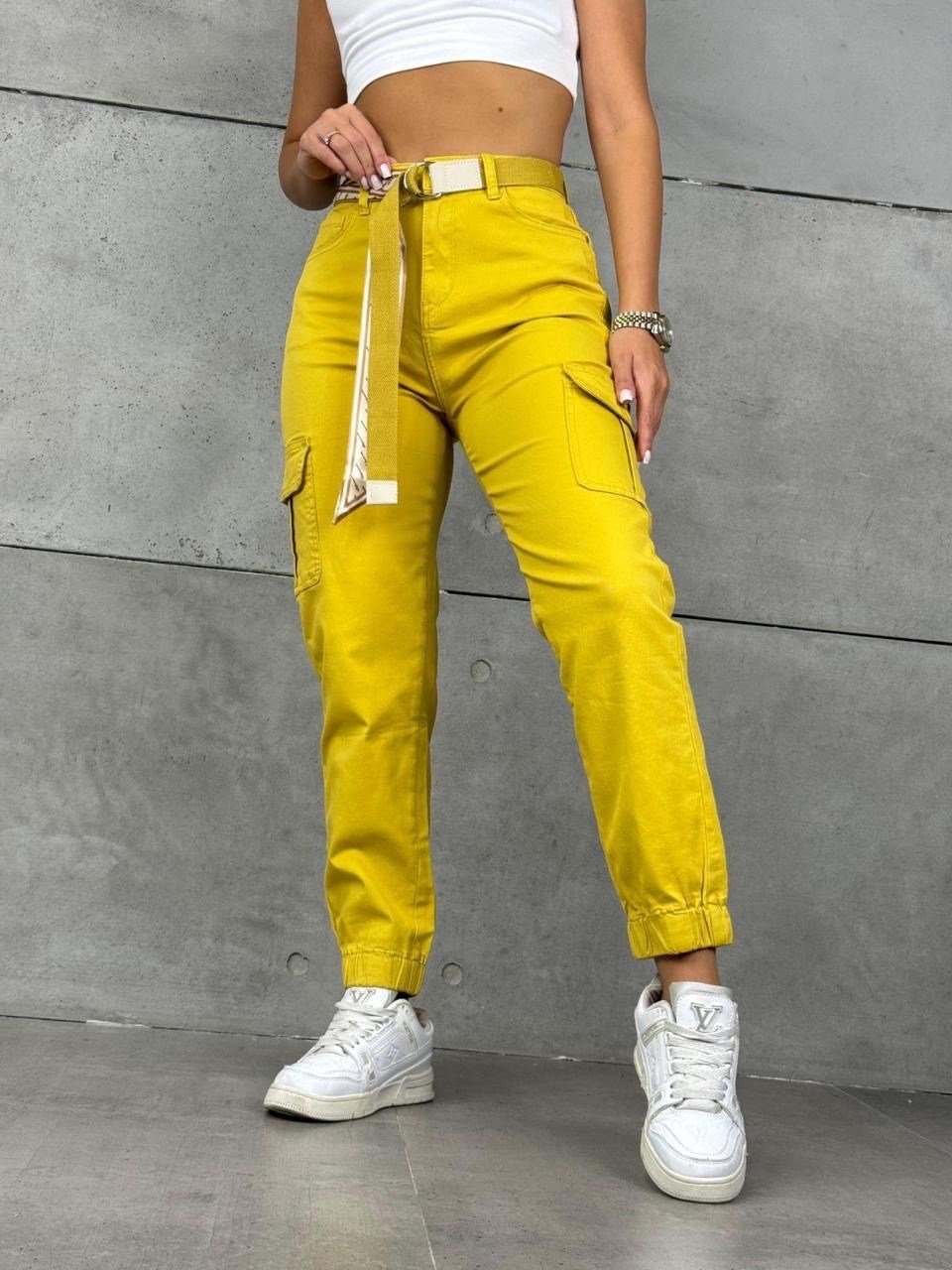 брюки карго женские,желтые джинсы,штаны карго женские,брюки модные,желтые брюки