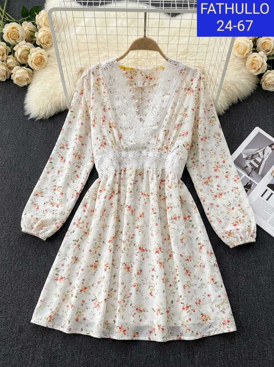 женское летнее платье с длинными рукавами,платья,платье кружевное,платье стиль,платье из гипюра