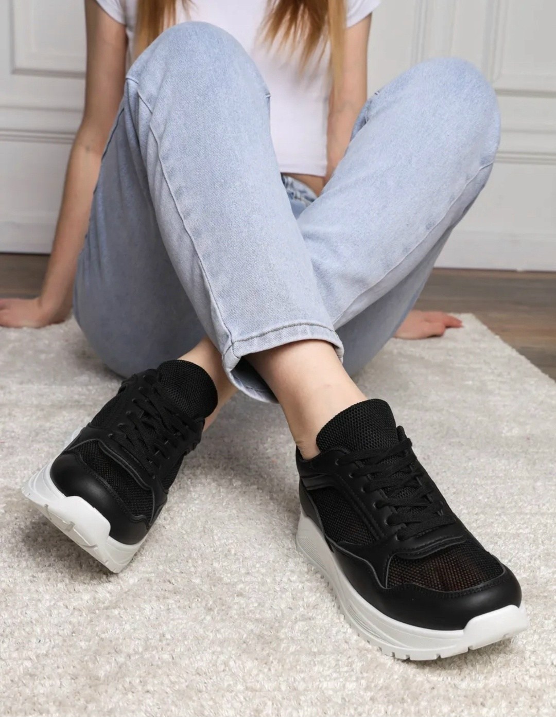 ,черные женские кроссовки,кроссовки женскиe, спортивная,spor ayakkabi