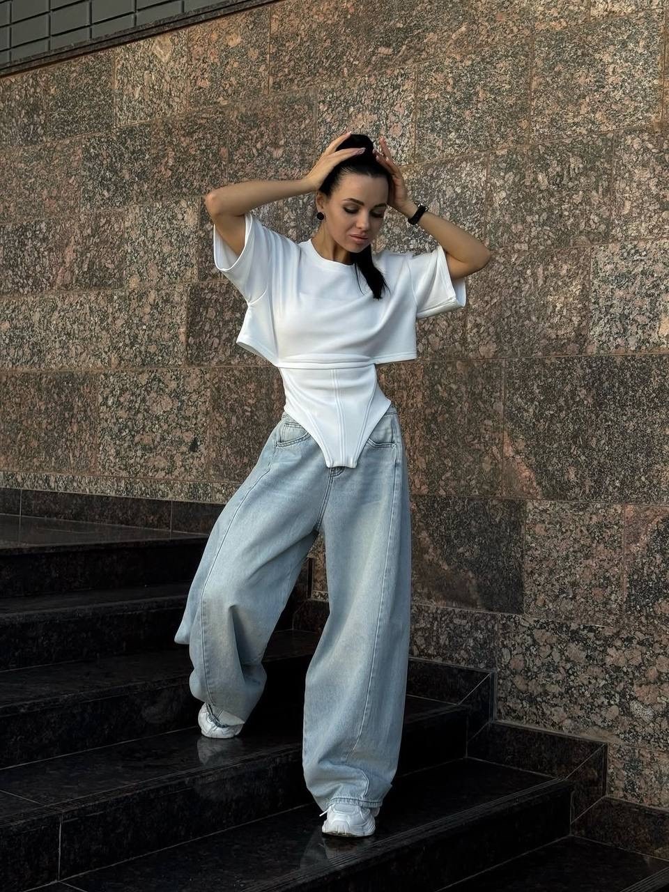 джинсы стиль,модные джинсы,джинсы широкие,стильные наряды