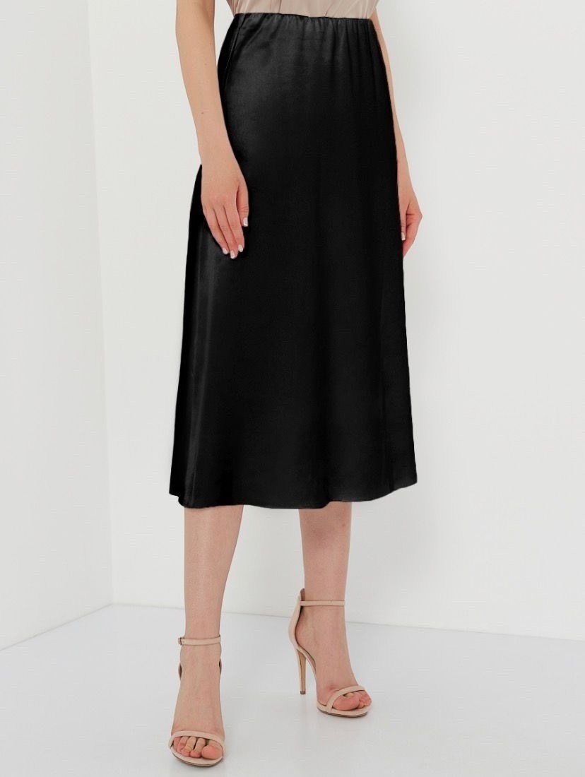 атласная юбка макси y.a.s глубокого шоколадно-коричневого цвета,юбка миди атласная шёлковая,шоколадная атласная юбка,юбка миди атласная,юбка атласная