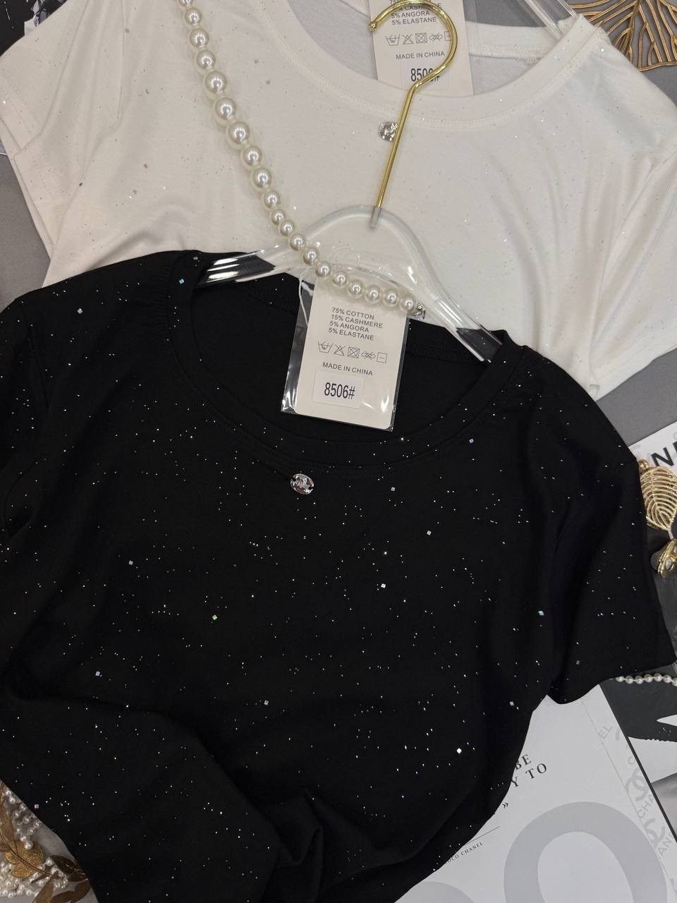 женская футболка,футболки для женщин,модная женская футболка,футболка с бусинами,блуза с пуговицами