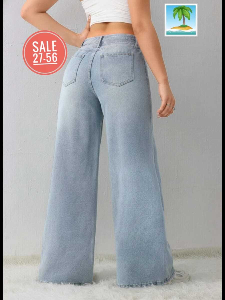 джинсы широкого кроя с высокой талией светло-голубые,джинсы широкие,широкие женские джинсы,джинсы палаццо цветные,широкие джинсы палаццо