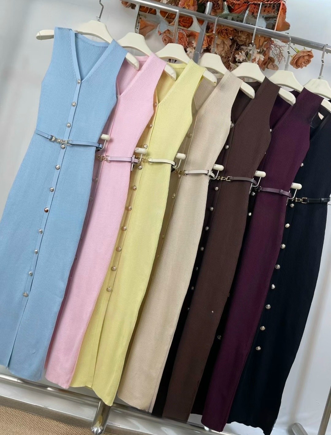 трикотажное платье,платье трикотажное с ремешком emberens 306885905,голубое платье,платье стильное,платье трикотажное миди