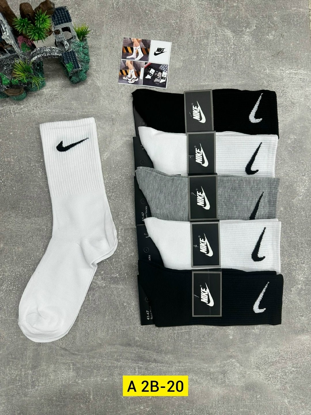 носки средние хлопковые набор 5 пар nike,носки высокие nike набор мужских носков,носки высокие повседневные набор носков найк 5 пар,носки мужские,носки набор спортивные