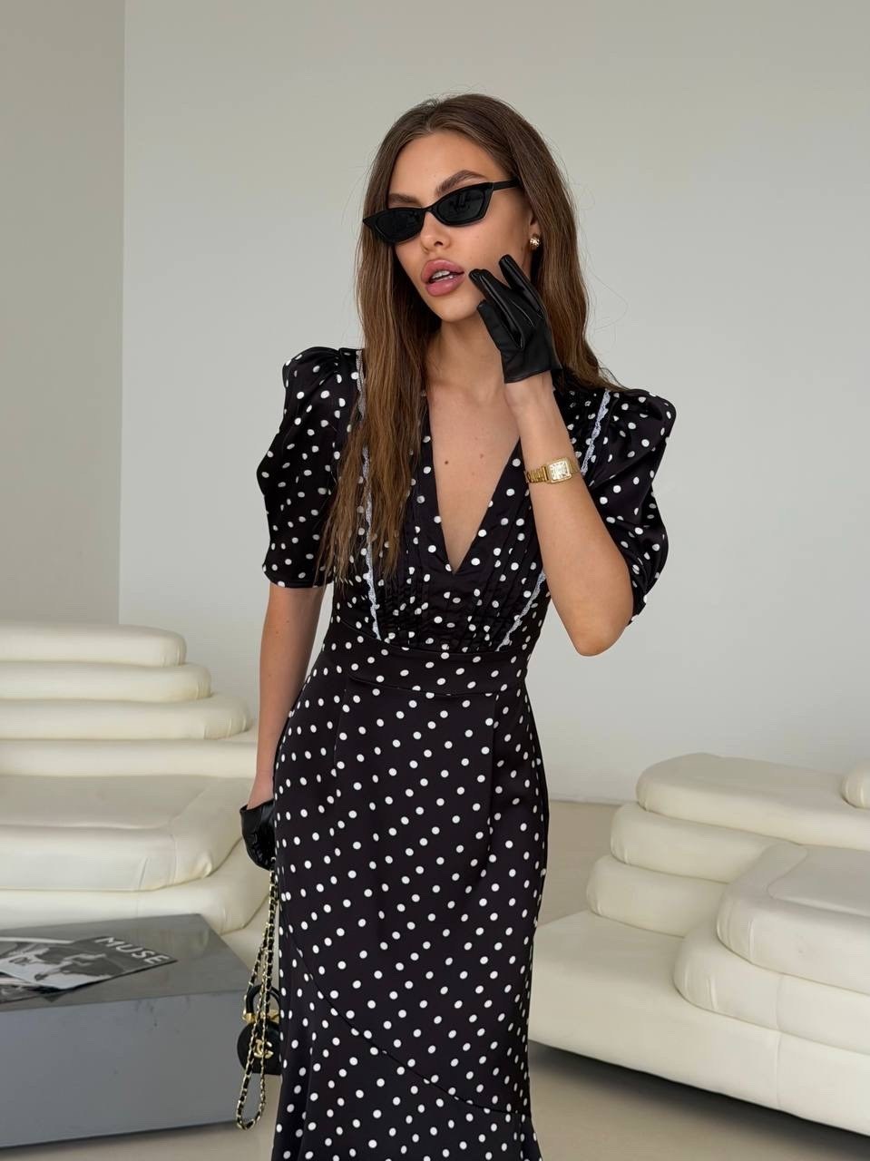 платье женское в пол,платье в горошек,стильное платье,платье женское,платье горох