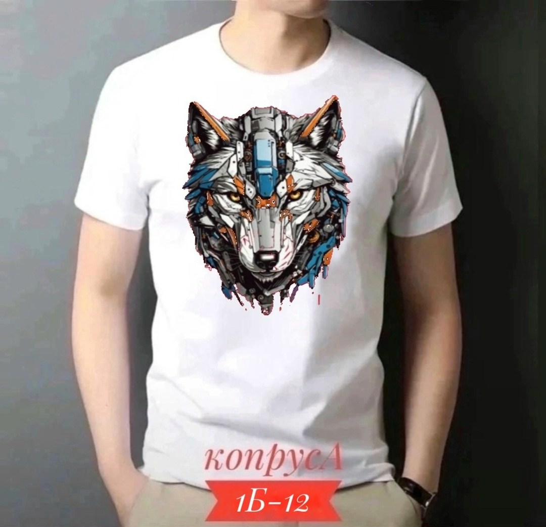 волк футболка,футболки мужские,футболка с принтом,футболка с принтом волк,футболки базовая