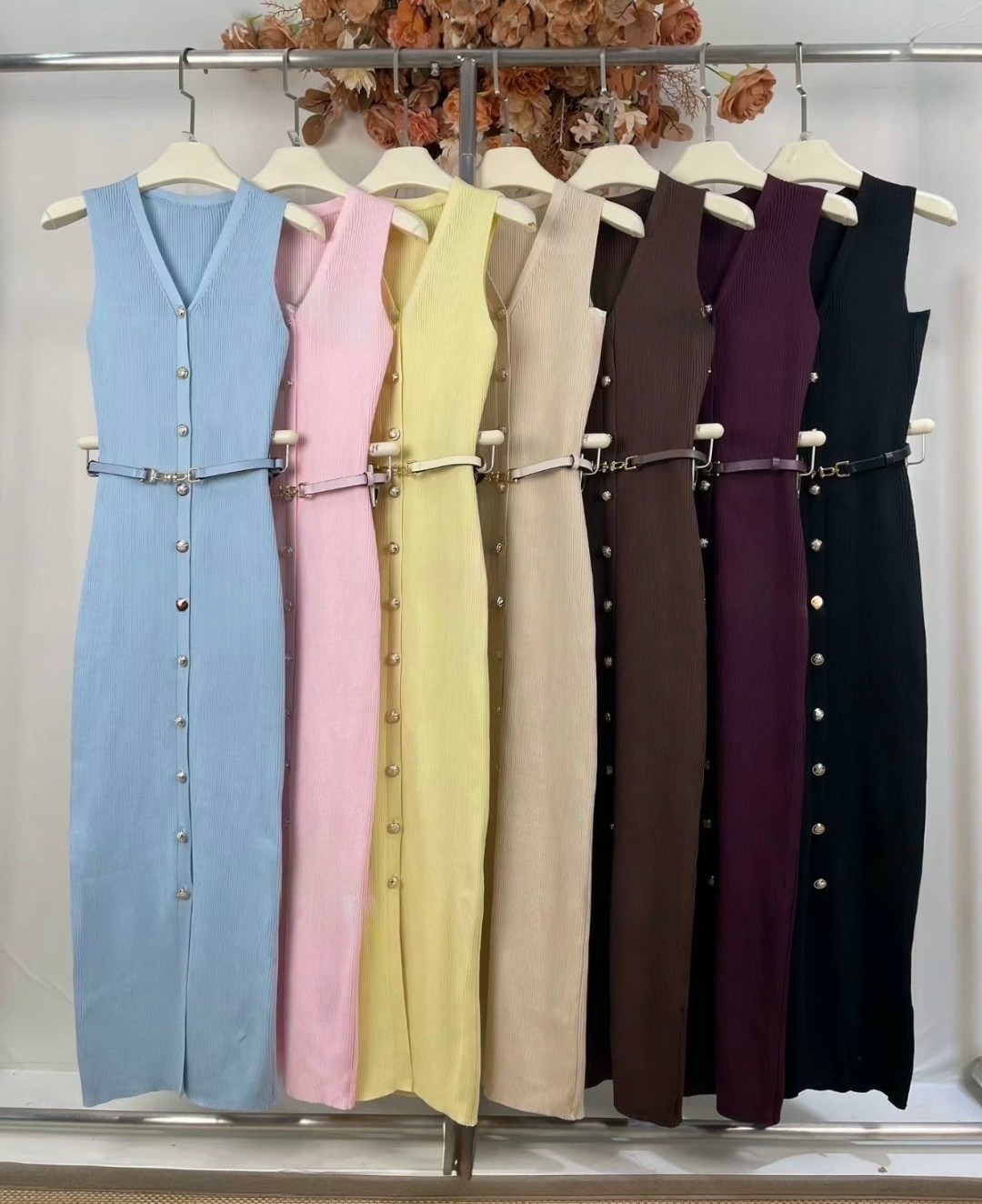 трикотажное платье,платье трикотажное с ремешком emberens 306885905,голубое платье,платье стильное,платье трикотажное миди