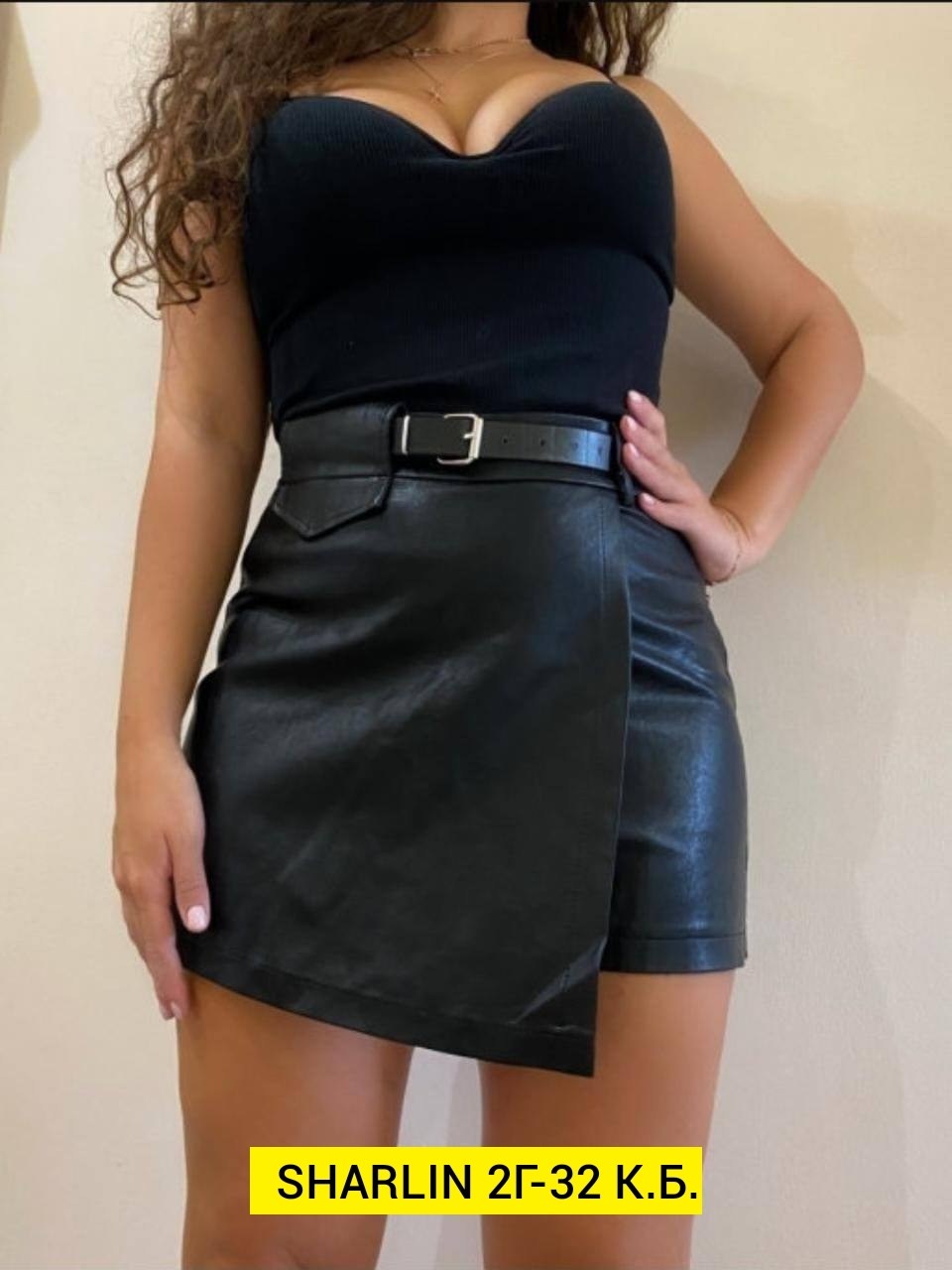 юбка шорты кожаная,шорты юбка кожаные с запахом xela fashion,кожаная юбка,юбка шорты из экокожи,юбка-шорты из эко кожи