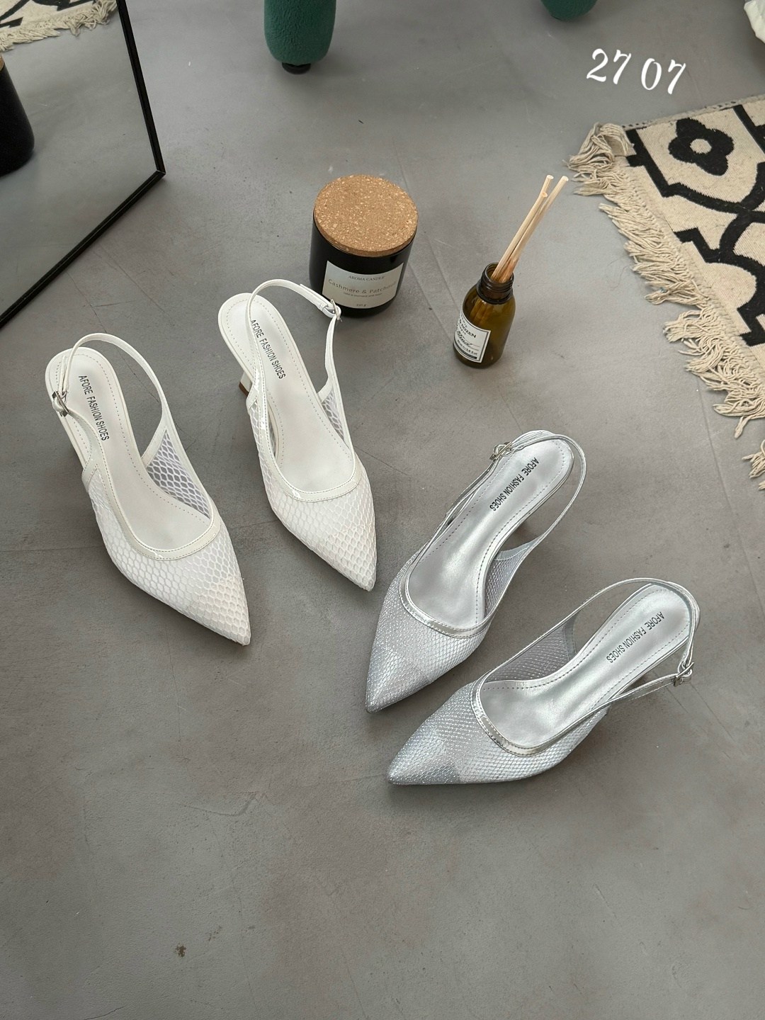 туфли-лодочки juliana с острым носком, украшенные жемчугом miss diva, серебро,туфли женские,туфли лодочка,серебряные туфли,стильные туфли