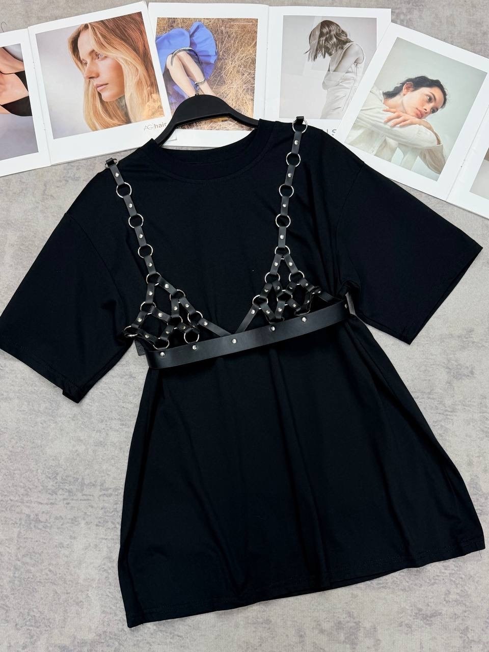 портупеи женские,портупея с цепочкой,портупея женская на грудь цвет чёрный,топы модные,портупея и гартеры