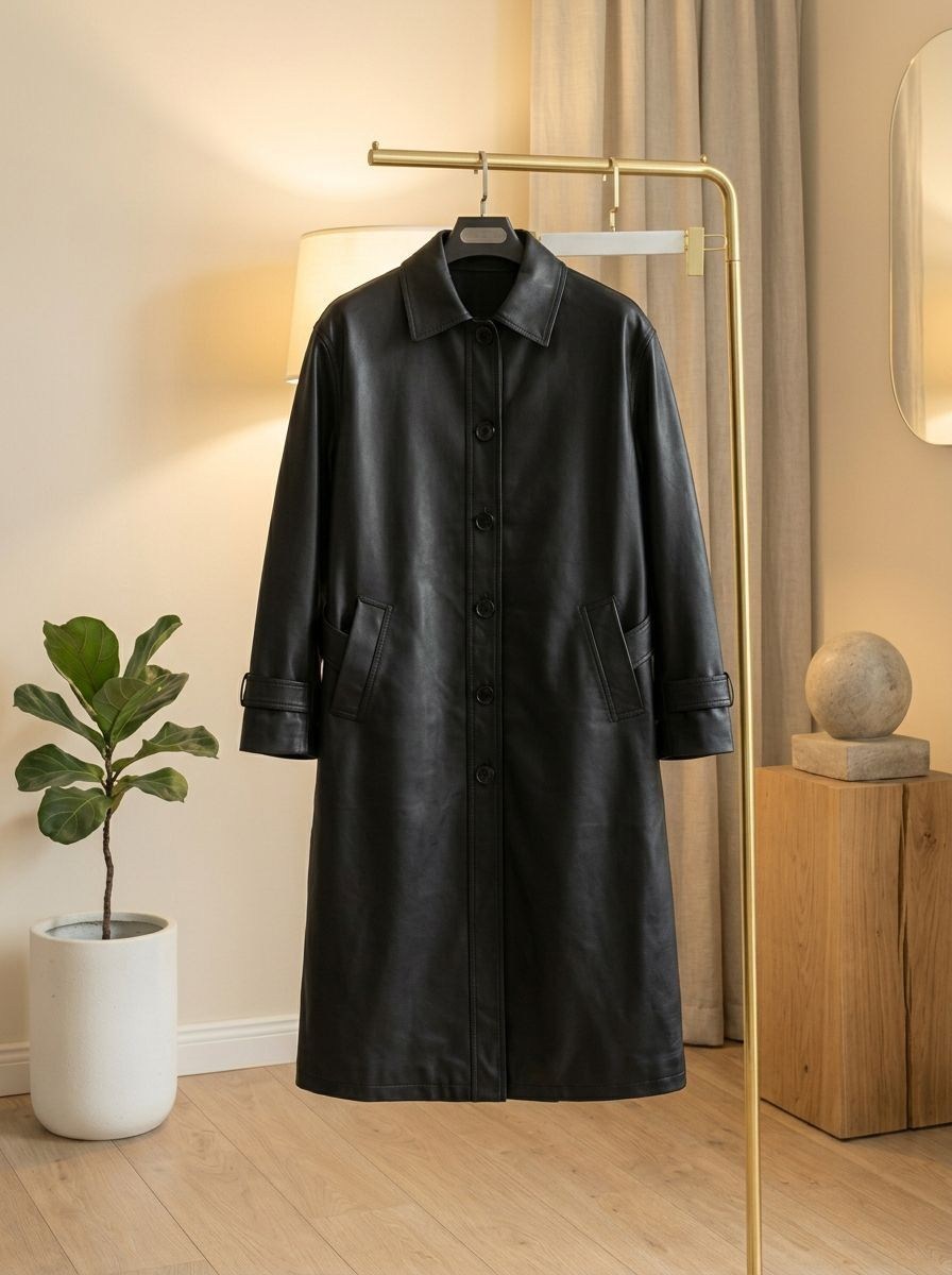 кожаный плащ женский,длинный кожаный плащ,кожаный плащ,тренч кожаный длинный плащ popova.collection,тренч кожаный длинный плащ emberens