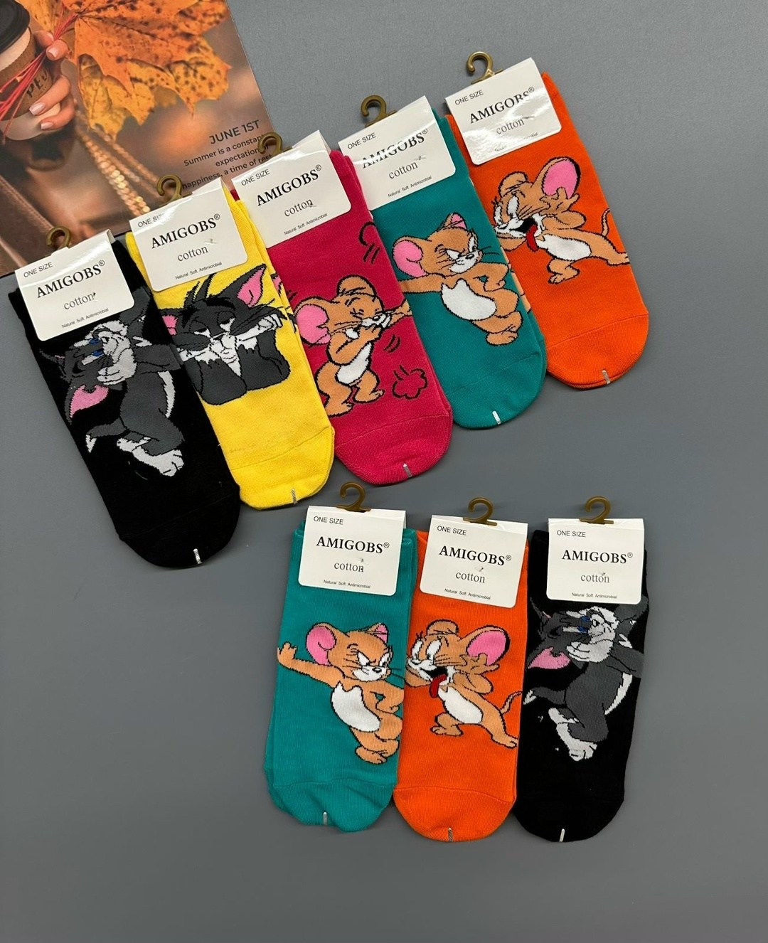 носки том и джерри,носки amigobs,комплект носки женские,женские носки,носки комплект