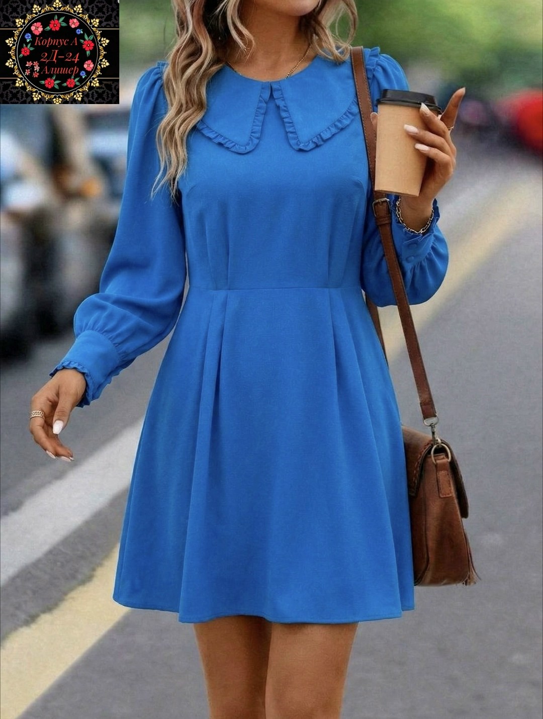 платье с воротником,платье с оборками,платье женской,платье 👗,платье романтическое