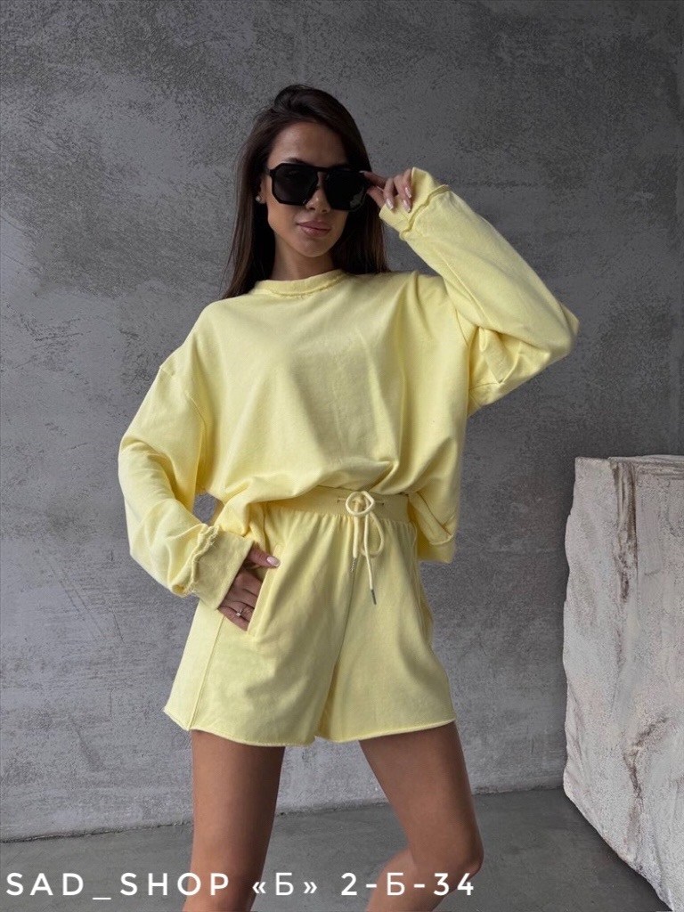 желтый костюм,женские костюмы,костюм спортивный,костюм свитшот