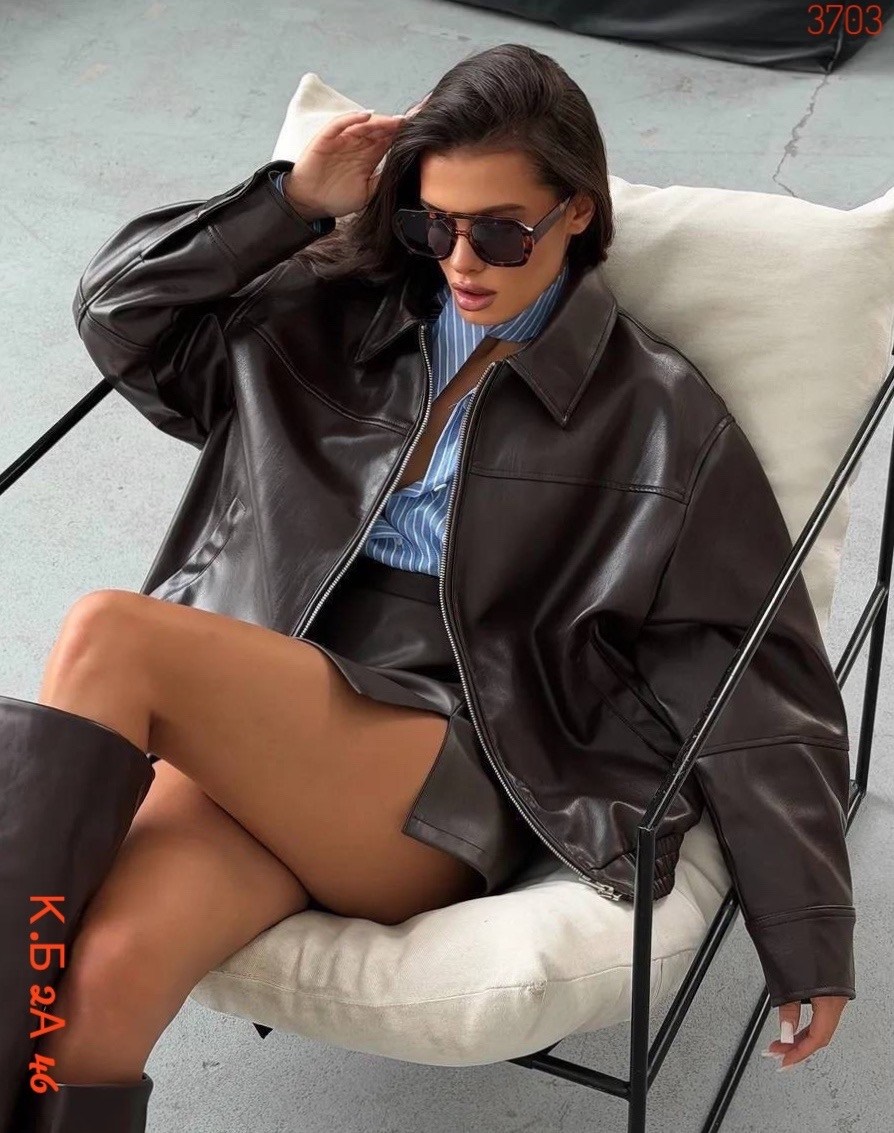 кожаная куртка,повседневная куртка,куртка бомбер,куртка свободного кроя,женская кожаная куртка