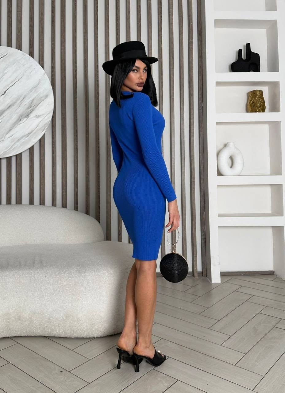женское платье лапша,синее платье лапша,синее женское платье лапша,женское стильное платье лапша,платье облегающее