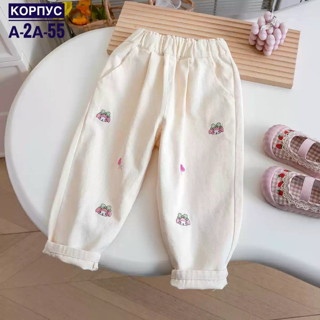детские брюки,повседневные брюки,штаны для девочек,брюки для девочки детские,брюки с вышивкой