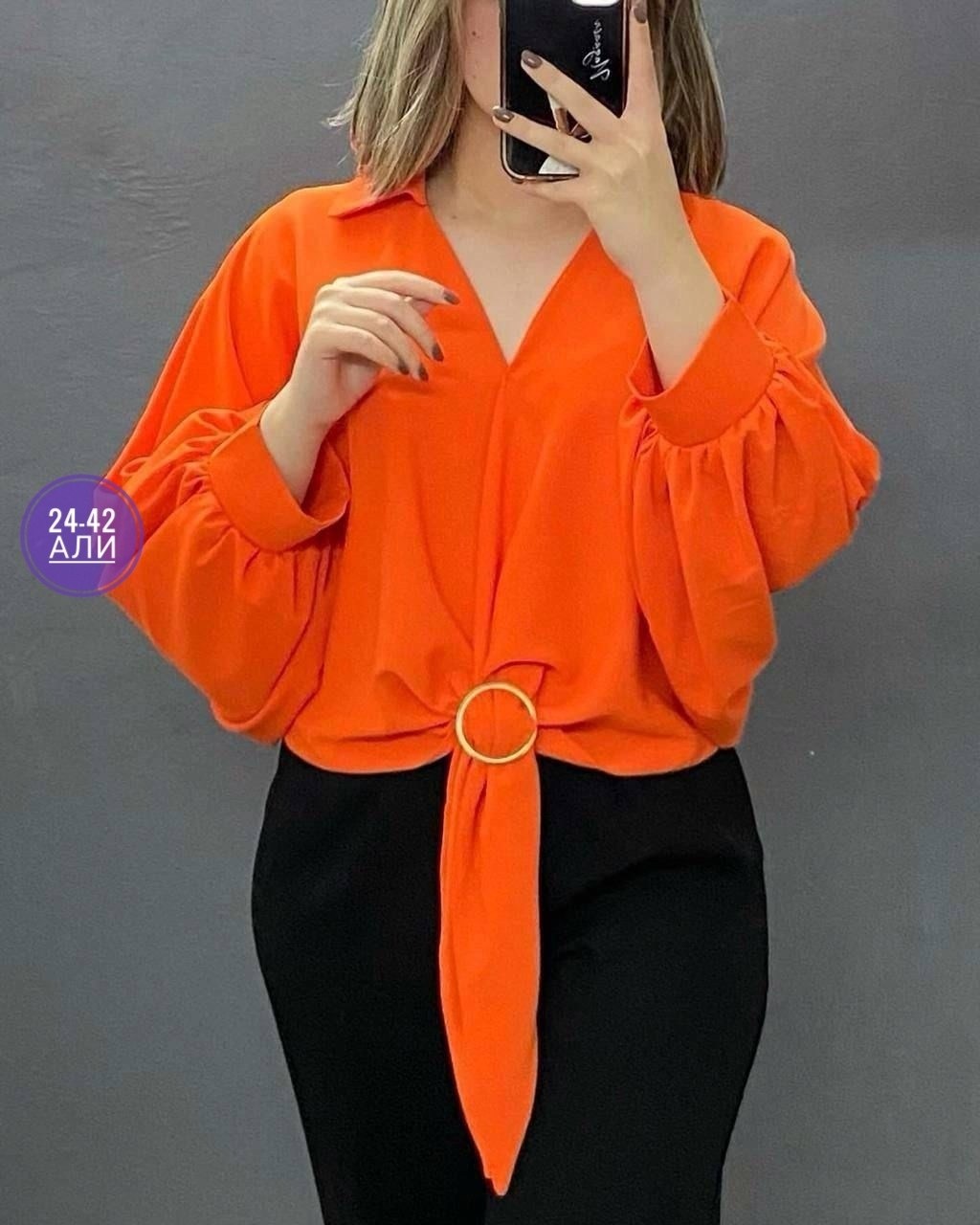 блузка женская,блузка оранжевая,блузка,женская блуза,элегантная блузка
