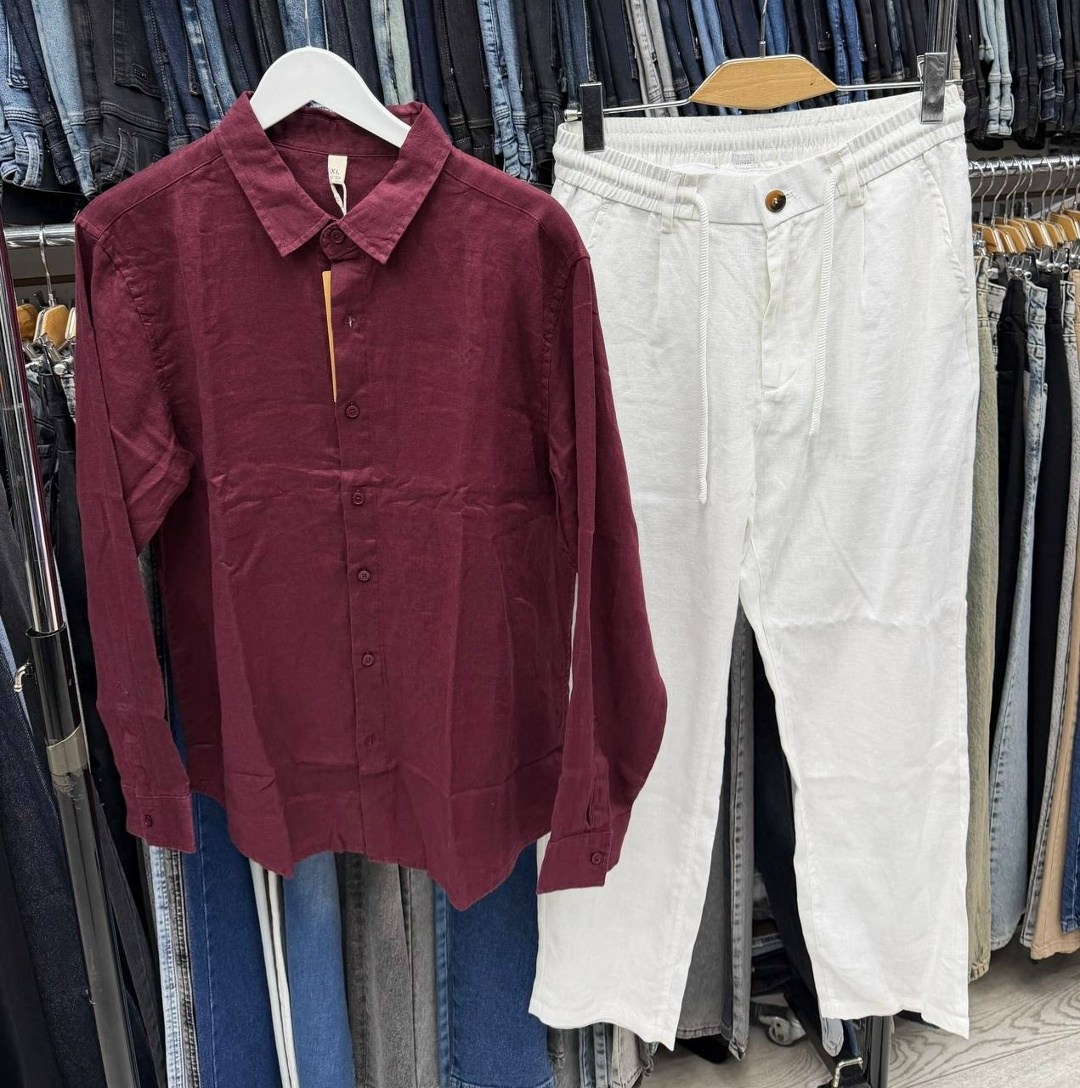 льняная рубашка,льняная рубашка мужская,повседневная рубашка,рубашка зеленая,рубашка