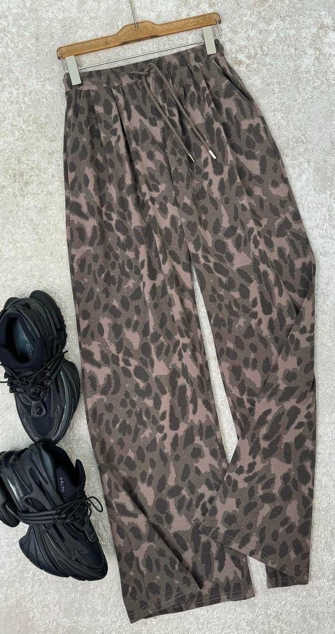 брюки женские,женские штаны,леопардовые брюки,брюки женские палаццо