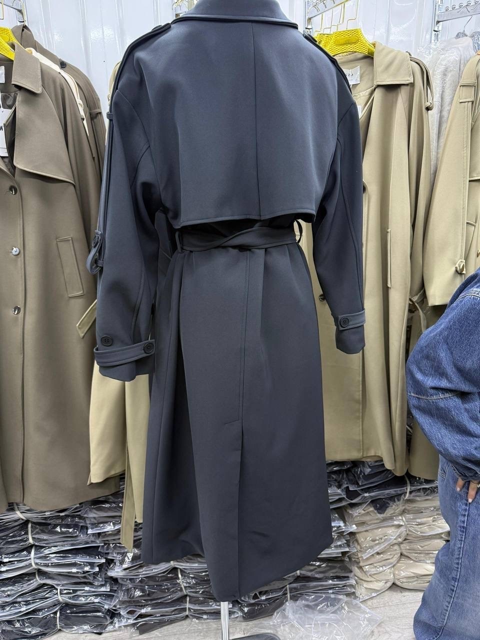 тренч женский,тренч длинный,тренч женский длинный хаки,тренч instyle,длинный плащ