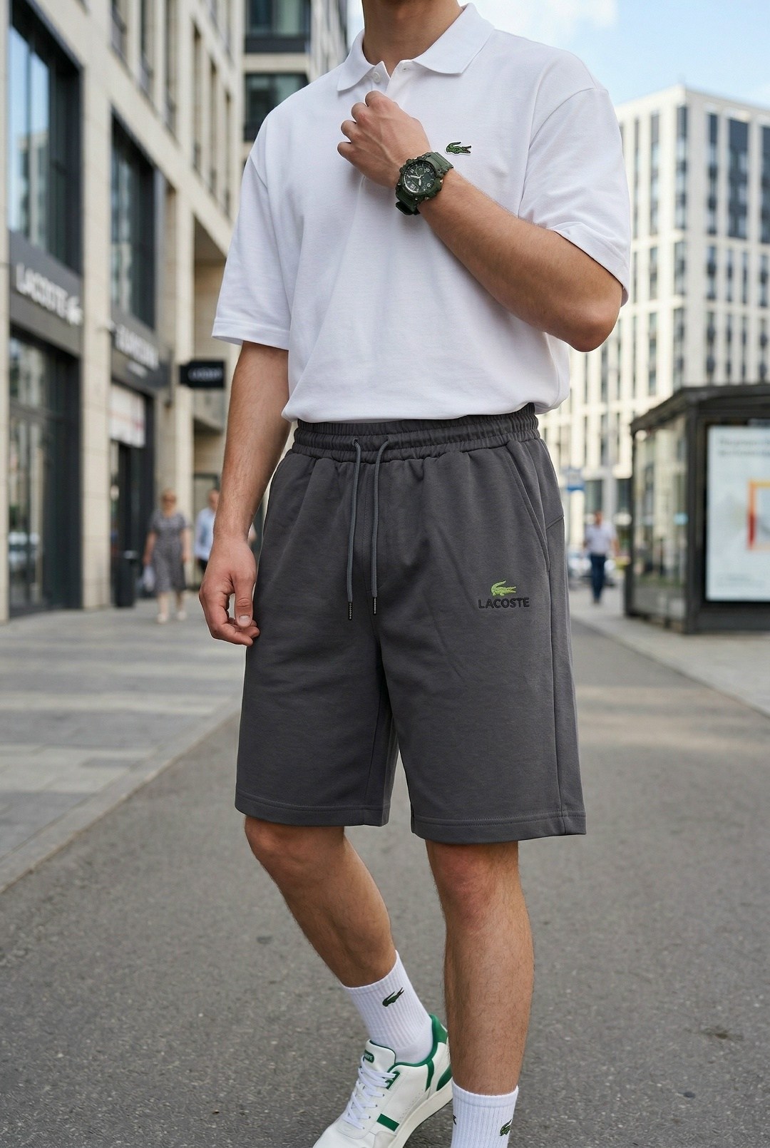 шорты мужские,шорты lacoste,шорты лакоста спорт сатин,шорты,шорты мужские спортивные