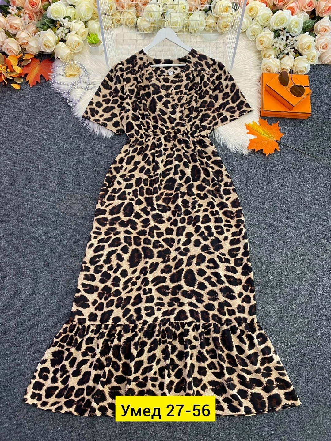 ,платье,платье с леопардовым принтом,женское платье,платье леопард