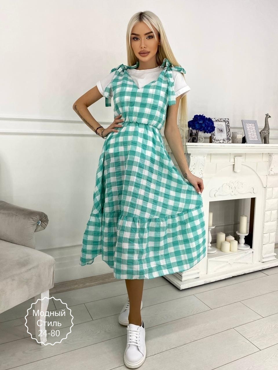 сарафан,сарафан в клетку,сарафан женский,летний сарафан,платья