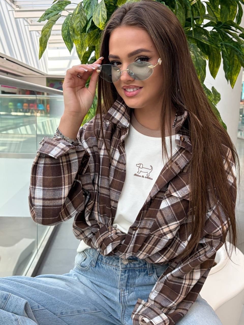 рубашка оверсайз в клетку хлопок pahomova oksana,рубашка в клетку оверсайз на кнопках,рубашка в клетку оверсайз на кнопках golubkova,рубашка женская в клетку оверсайз,рубашка женская в клетку