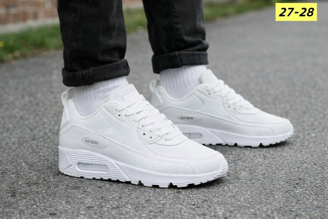 кроссовки nike air max 90 leather white,кроссовки nike air max 90 белые,nike air max 90 leather white,мужские белые кроссовки,кроссовки