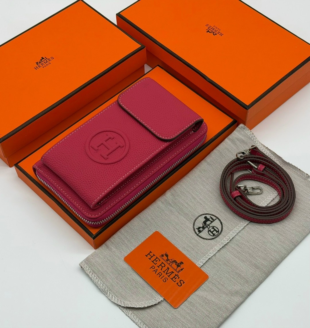 кошелек hermes,брендовые сумочки,hermes сумка для телефона из натуральной кожи 10х18 см,кошелек эрмес оранжевый,сумка hermes