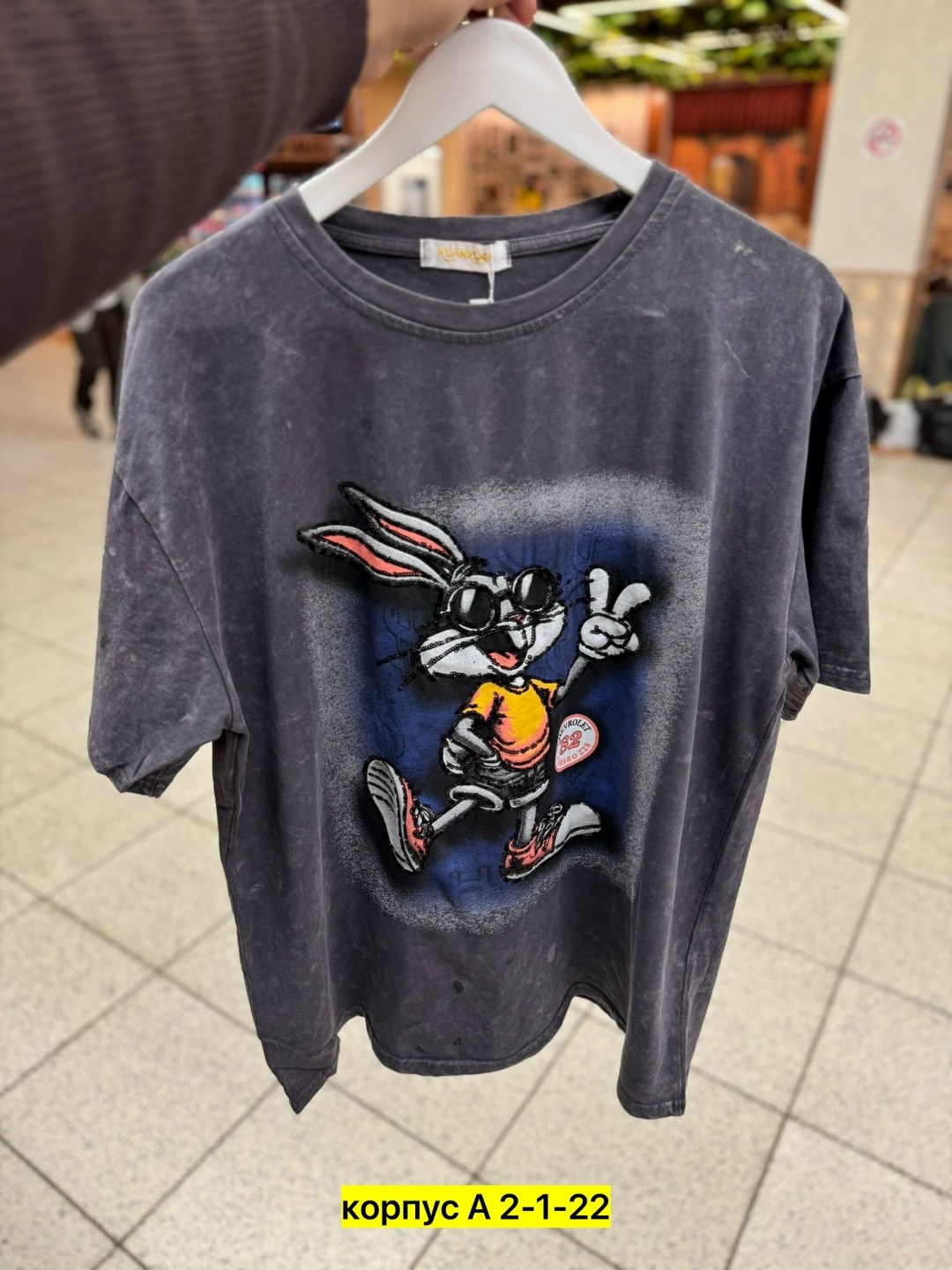 футболка женская,футболка вареная оверсайз принтом зайчик,женская футболка оверсайз,футболки женские с принтом