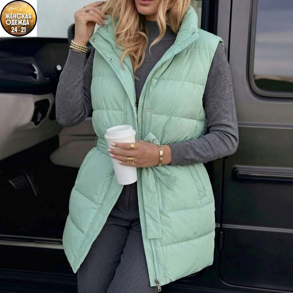 жилетка женская,женский жилет,жилет женский утепленный,жилет удлиненный,жилет теплый