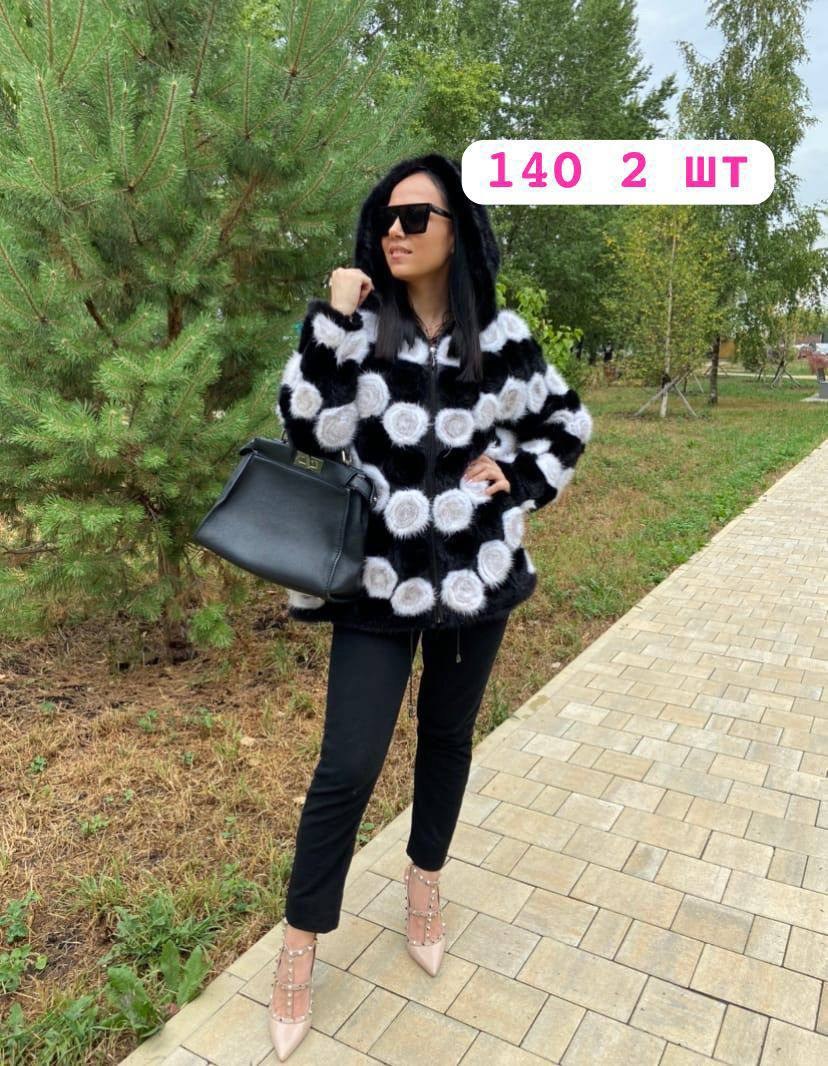 полушубок из вязаной норки,полушубок из искусственного меха,шуба вязаная норка с розочками,вязаная шуба,шуба женская