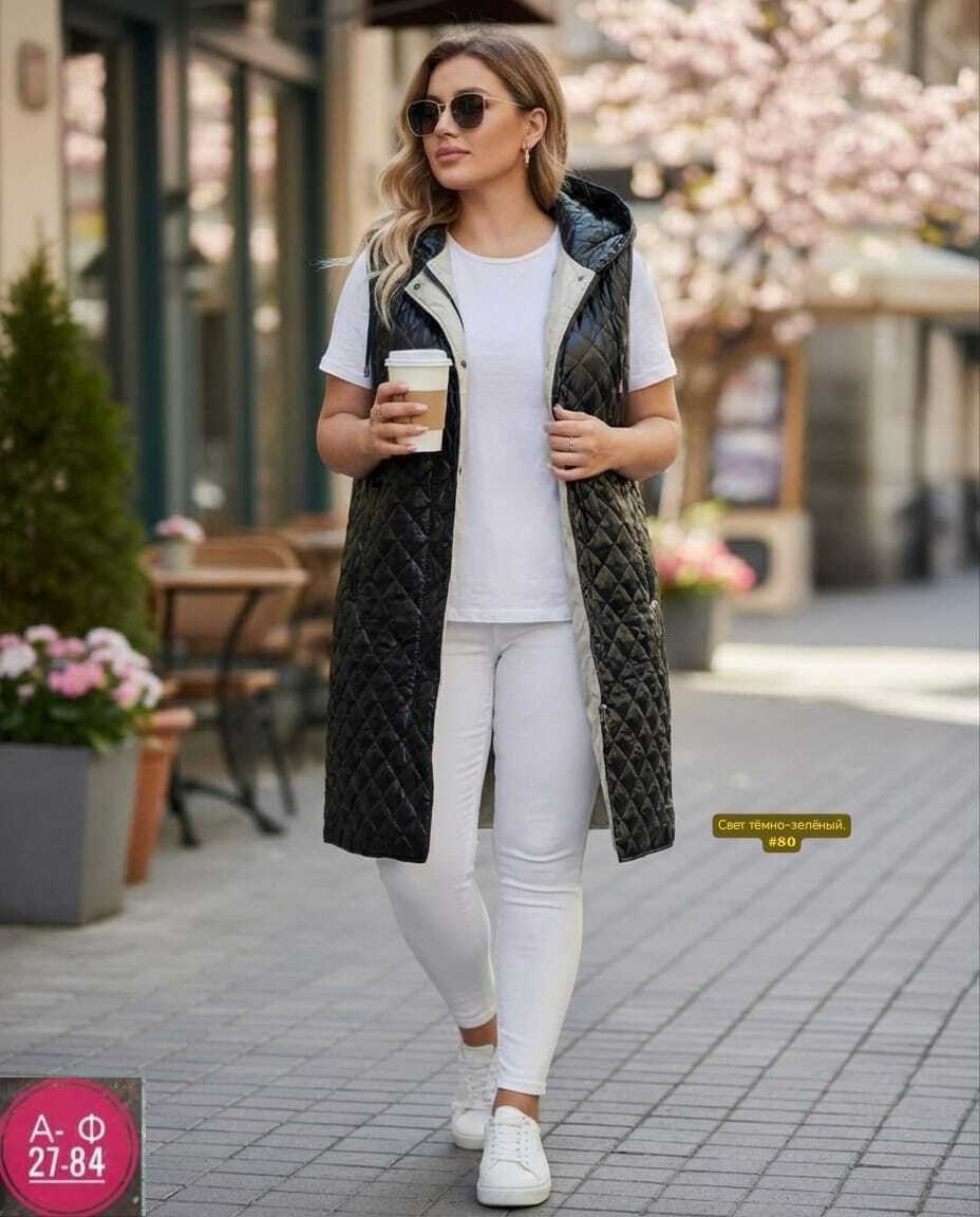 жилет удлиненный,жилет на синтепоне,жилетка женская,жилет женский длинный стеганый,жилетка удлиненная женская