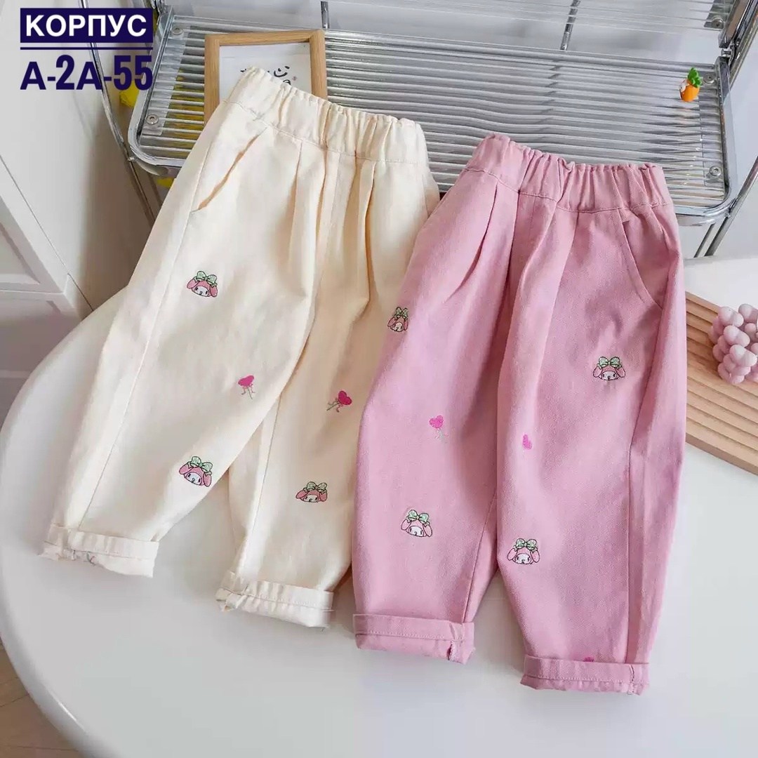 детские брюки,повседневные брюки,штаны для девочек,брюки для девочки детские,брюки с вышивкой