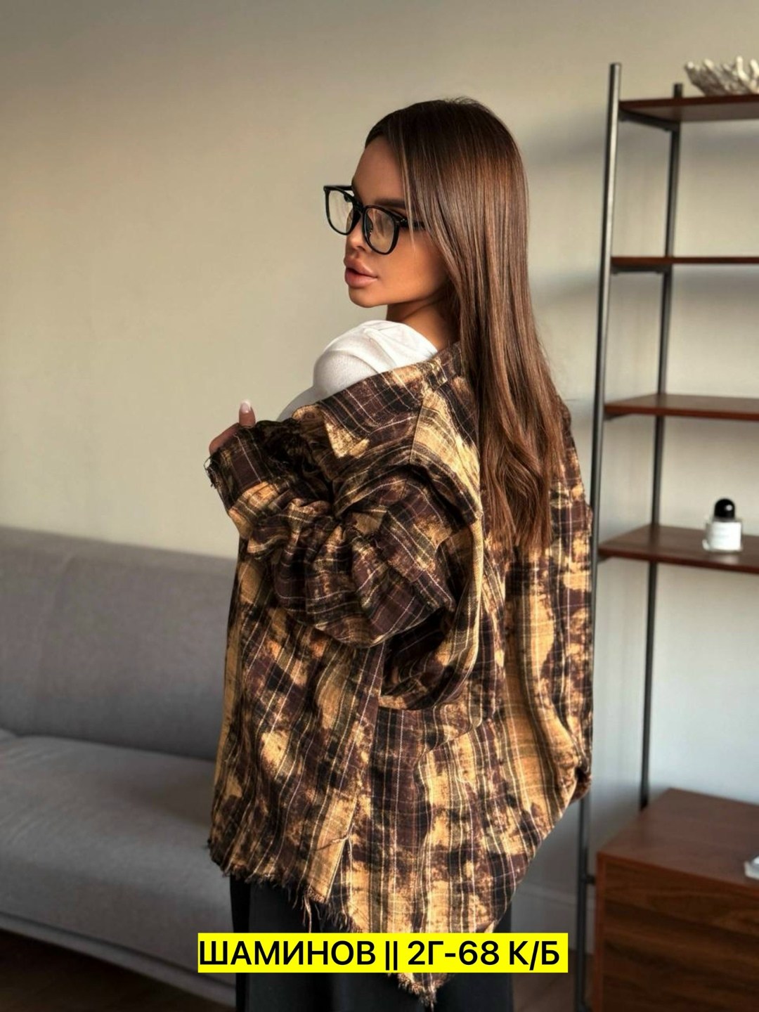 рубашка в клетку оверсайз,женская рубашка,женская кофта,рубашка в клетку оверсайз удлиненная