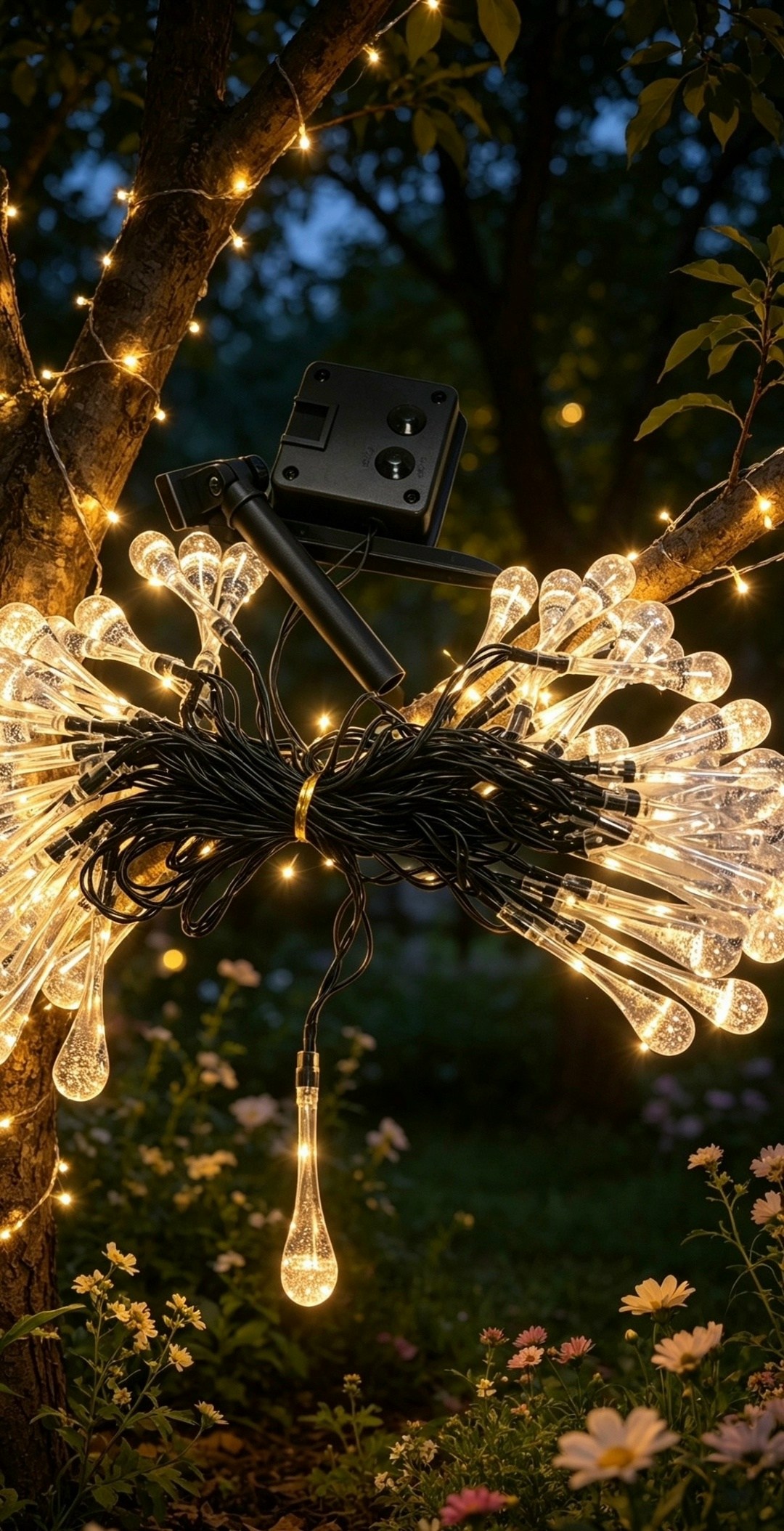 светодиодная гирлянда на солнечной батарее,гирлянда уличная на солнечной батарее,гирлянда светодиoдная,гирлянда на солнечной батарее,светодиодная уличная гирлянда на солнечной батарее