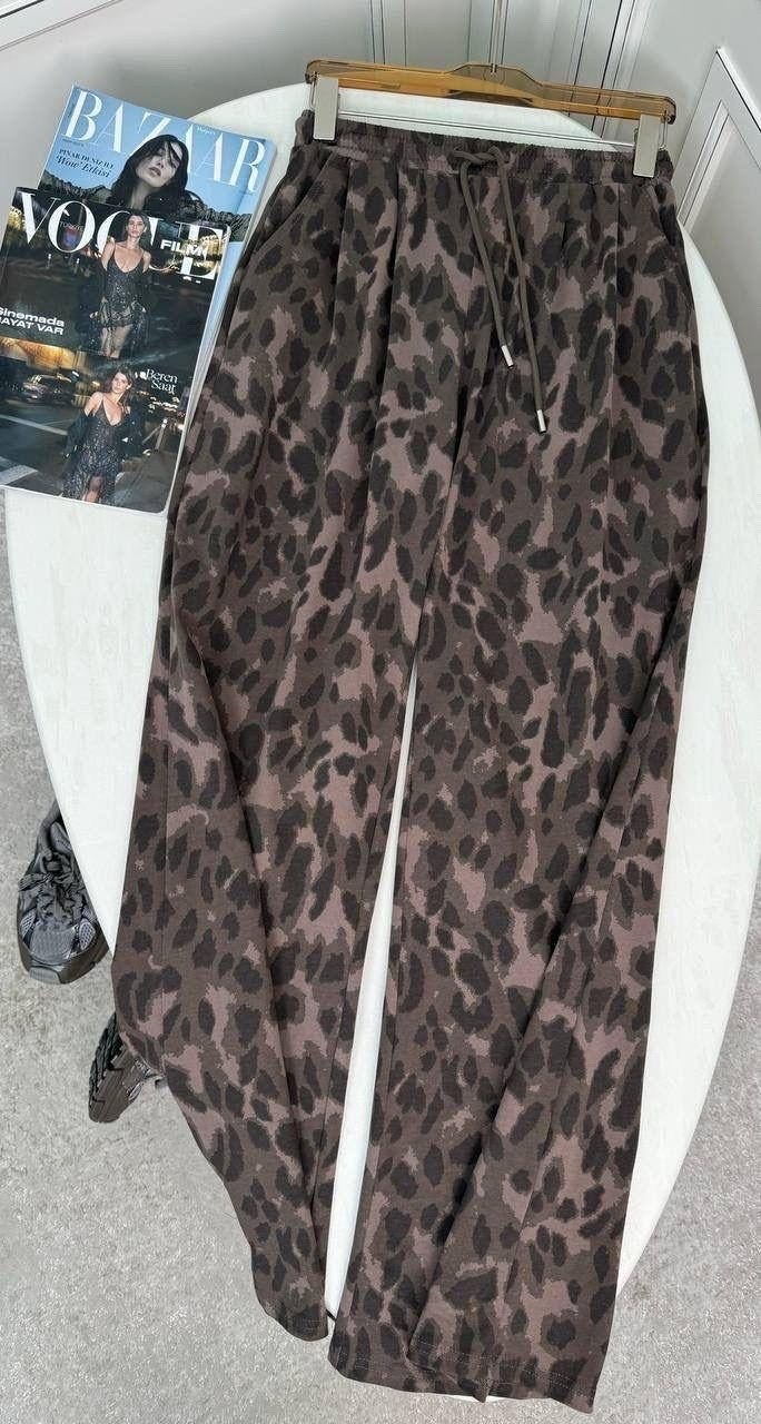 брюки женские,женские штаны,леопардовые брюки,брюки женские палаццо
